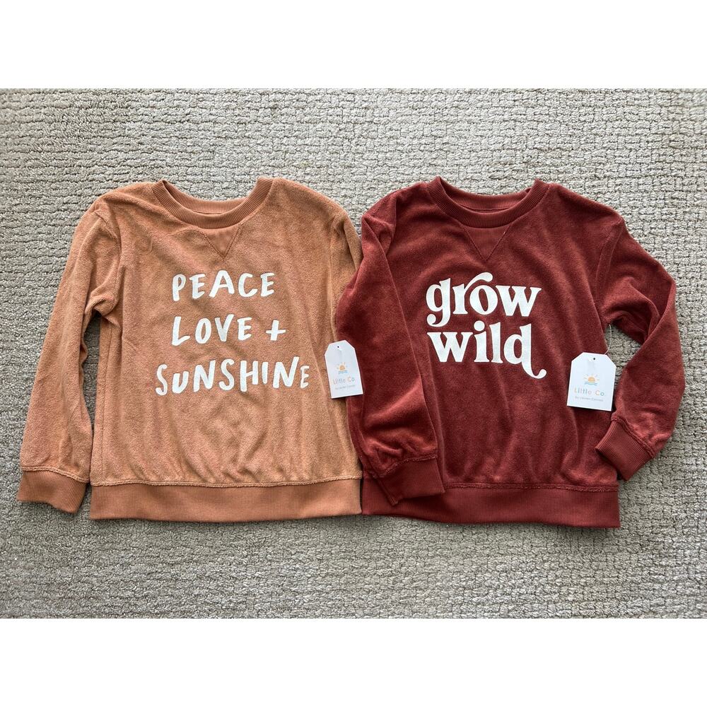 Little Co Neutral Crew Pullover Lot Size 4